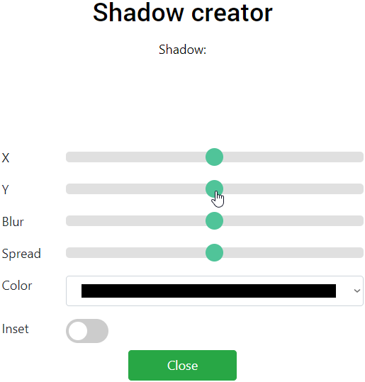 Shadow creator default