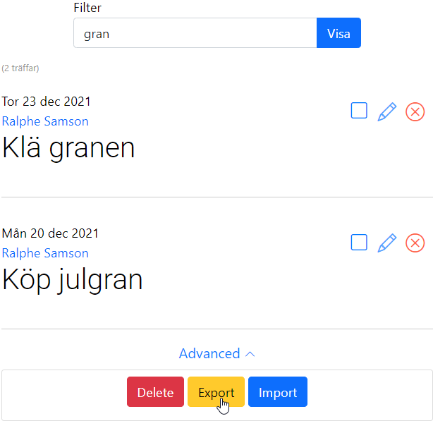 More advanced