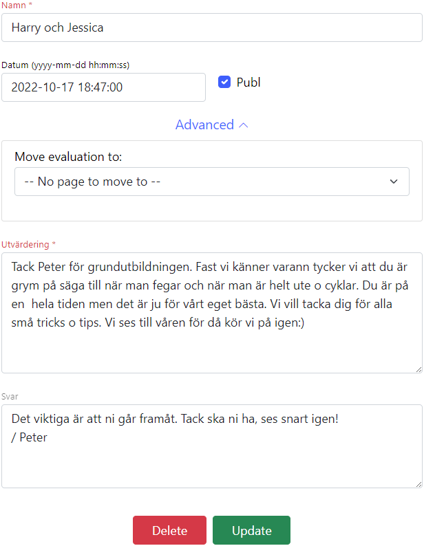 Evaluations 5