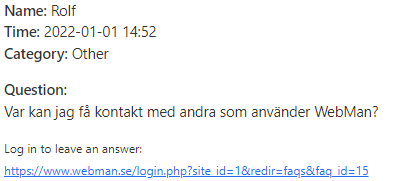 Moderation mail