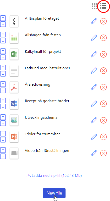 List