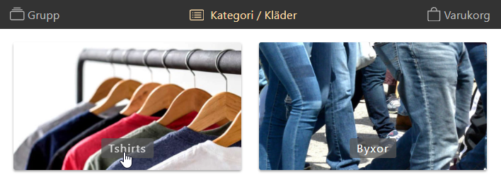 Categories in shop 2