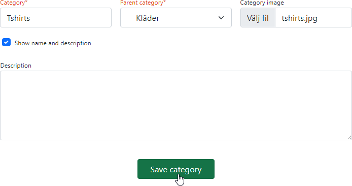 New category