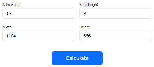 Resolution calculator