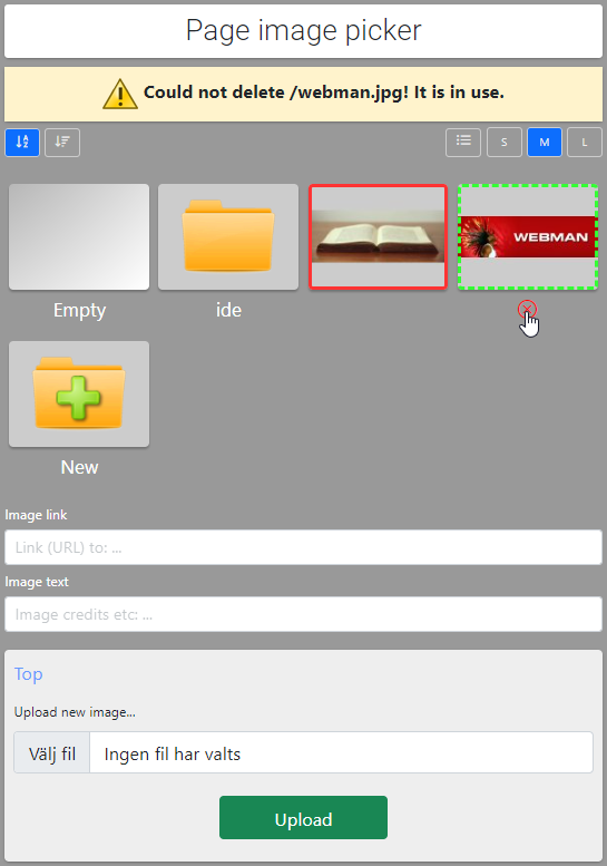 Delete image 1